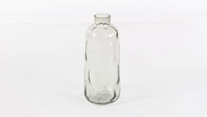 Deco 79 Glass Vase with Bubble Texture, 6" x 6" x 15", Gray | Amazon (US)