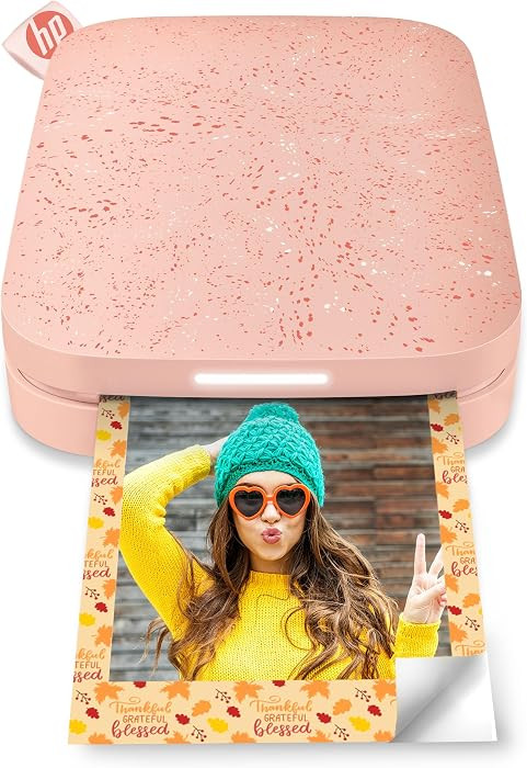 HP Sprocket Portable 2x3 Inch Instant Photo Printer (Blush Pink) Print Pictures on Zink Sticky-Ba... | Amazon (US)