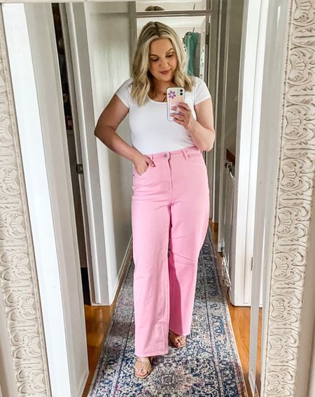 I love these pink pants. They’re so fun and flattering. And honestly, super comfy. I’m wearing a 12 

Spring ootd // girls night // flares 



#LTKSeasonal #LTKmidsize #LTKfindsunder50