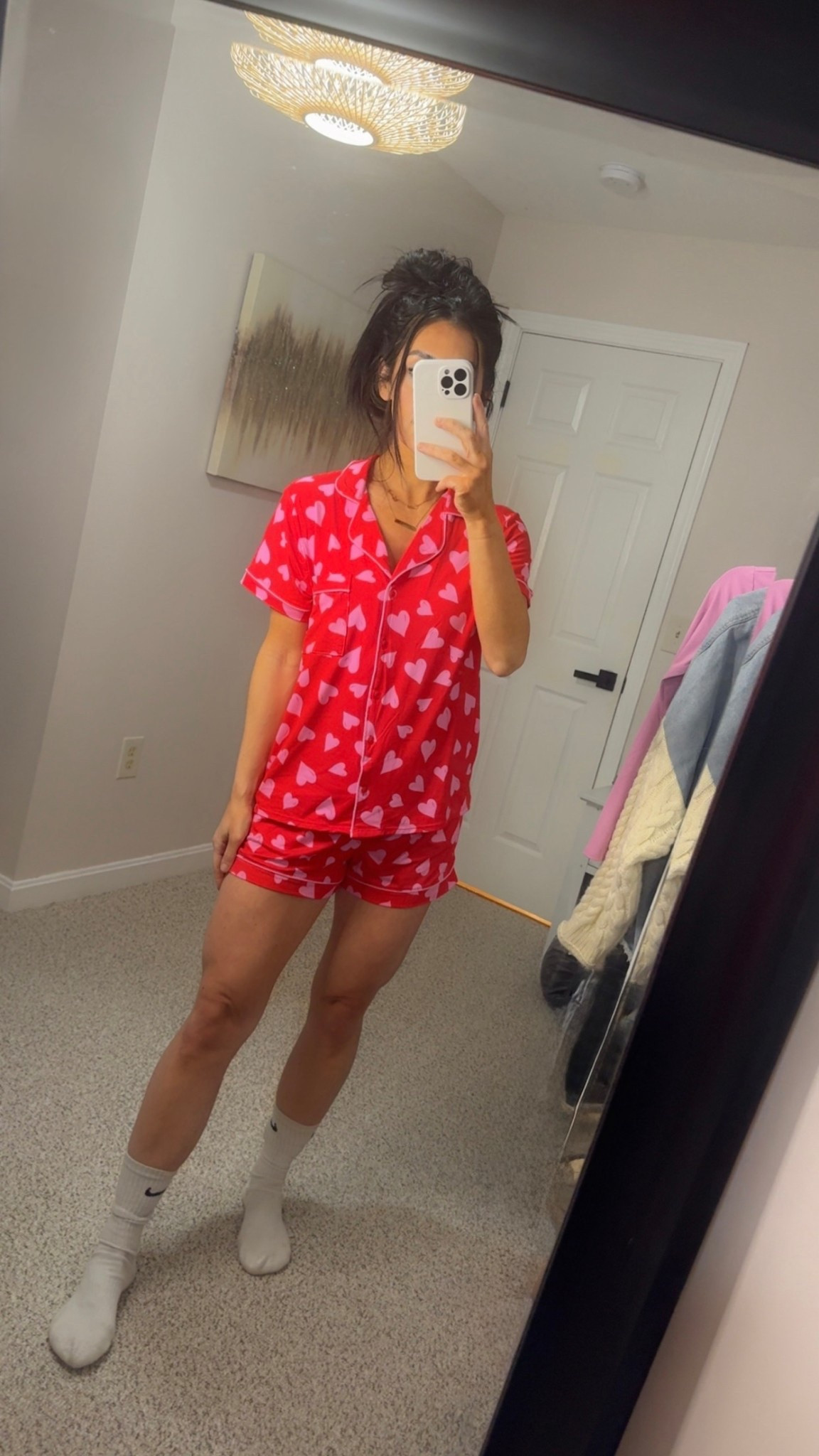 How cuuute are these Valentine’s Day PJs? So soft. Wearing size medium and fit loosely ❤️

Walmart valentines pajamas 

#LTKmomlife #LTKmorningroutine #LTKValentine