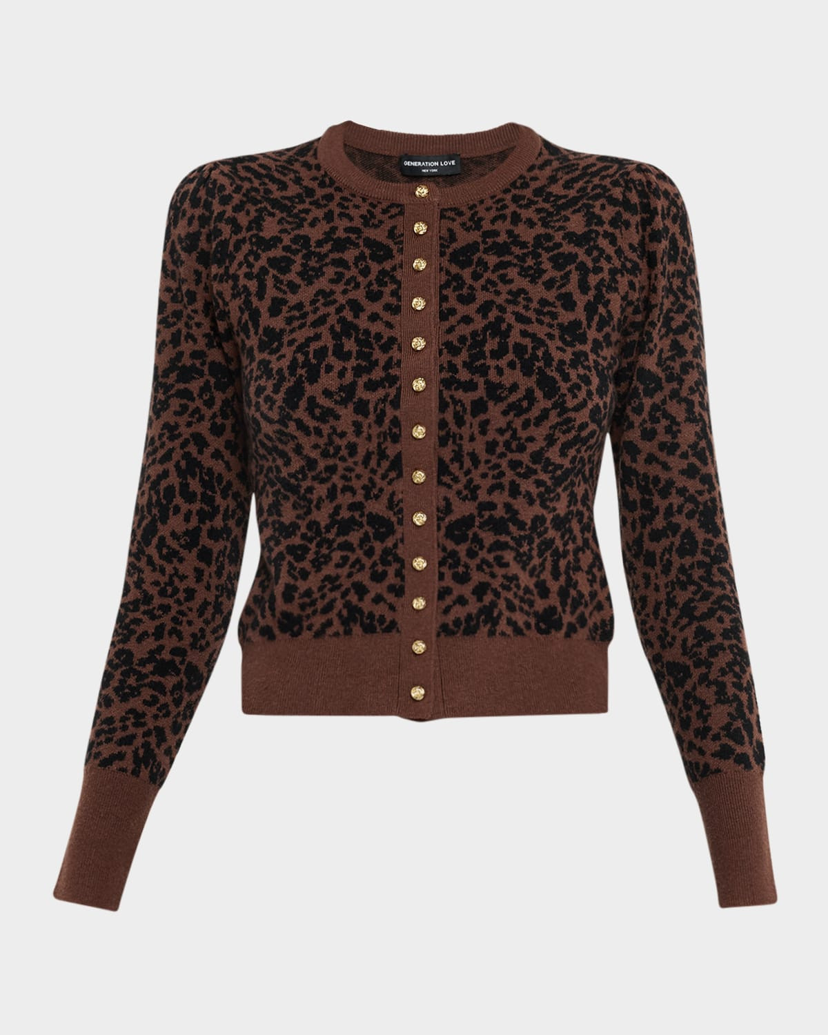 Tulum Knit Leopard Cardigan | Neiman Marcus