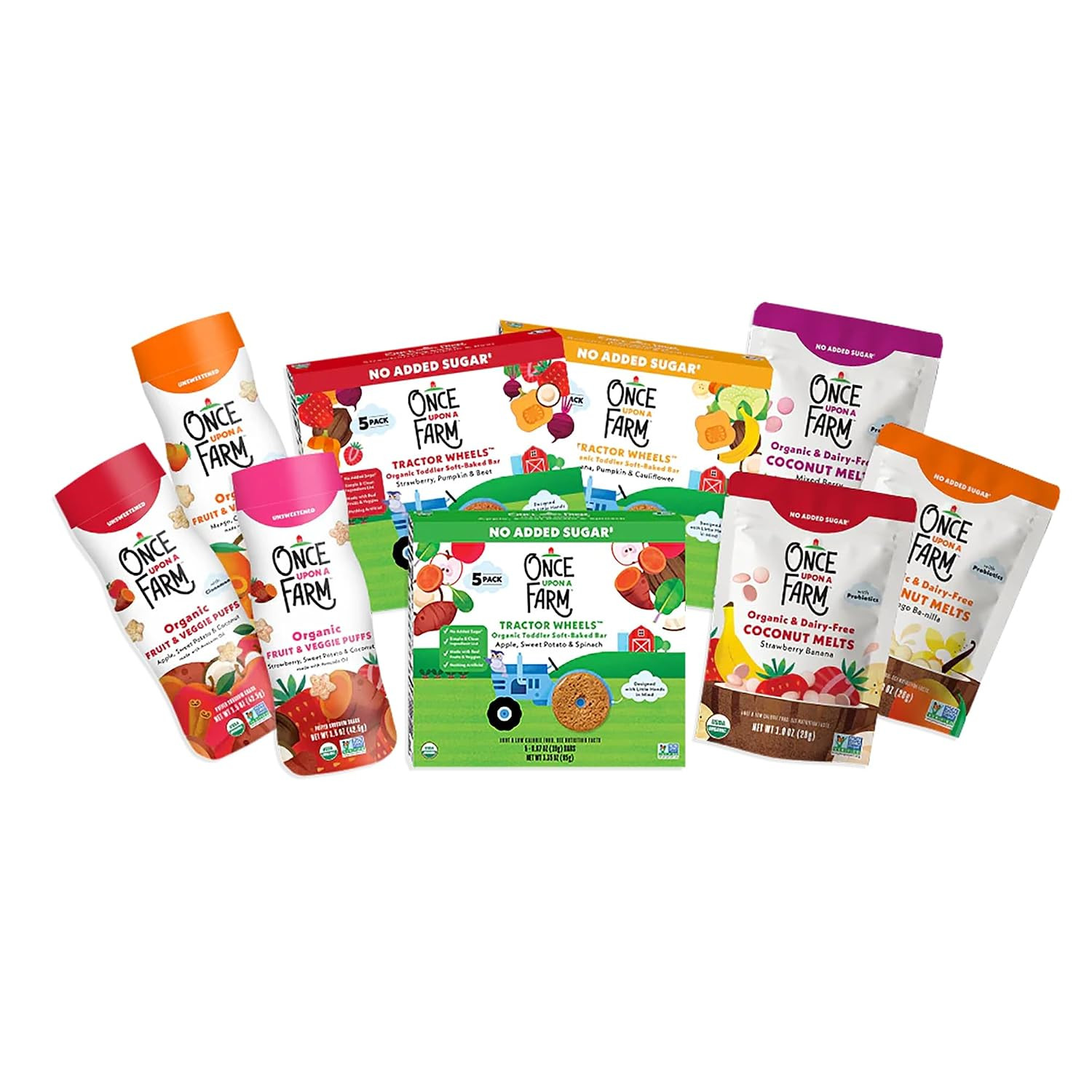 Once Upon a Farm Organic Baby & Toddler Variety Sampler, 9 Ct, Non-GMO | Amazon (US)