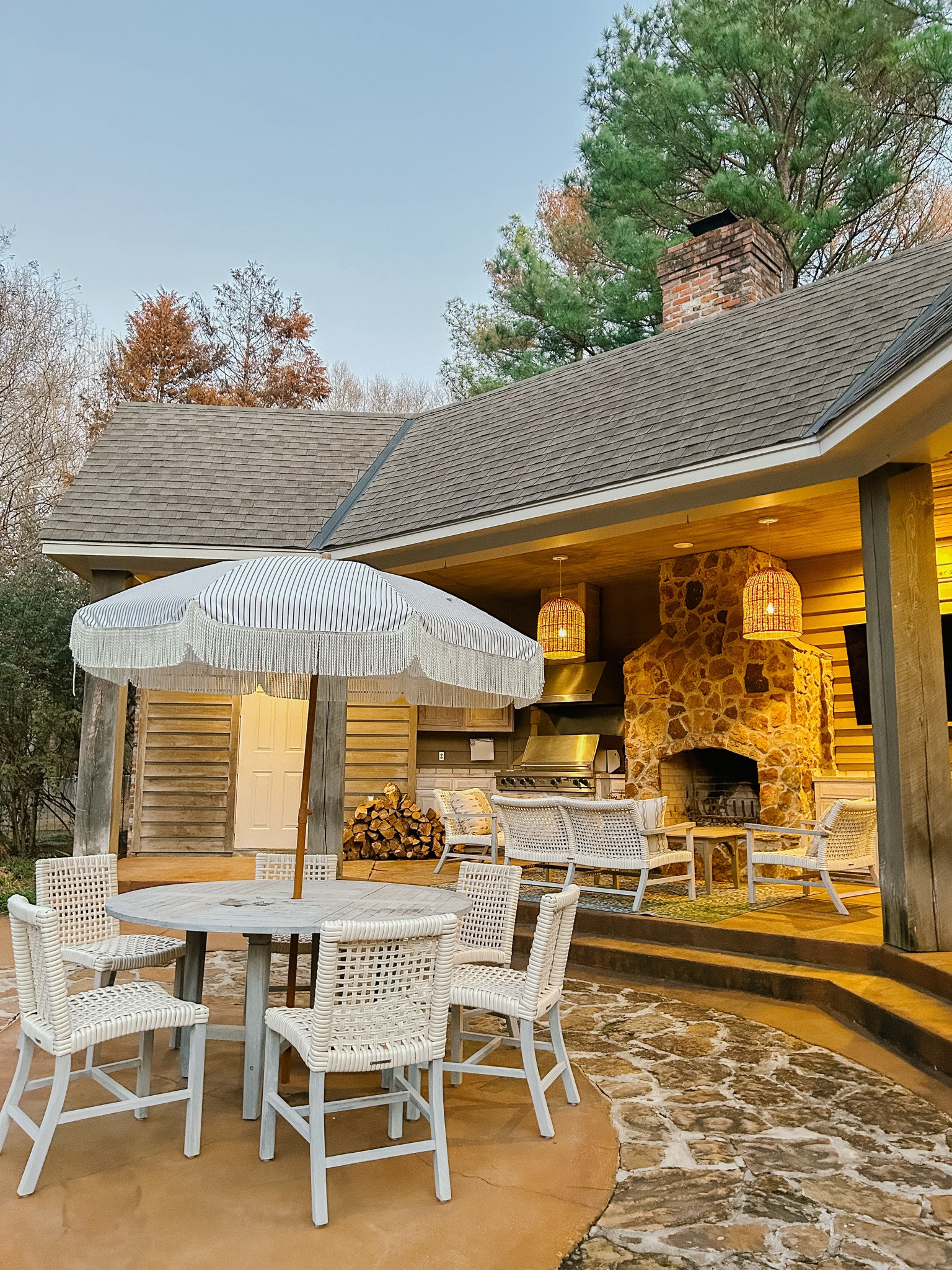 Serena and Lily 
Front gate 
Grand millennial outdoor patio vibes 

#LTKstyletip #LTKSeasonal #LTKhome