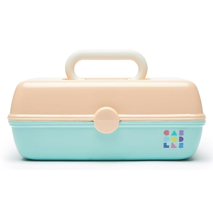 Caboodles Pretty in Petite Peach Lid and Sea Foam Base Vintage Case, 1 Pound | Amazon (US)