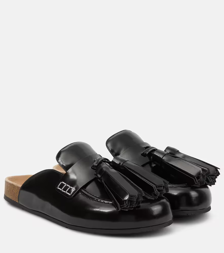 JW Anderson Tasseled leather mules | Mytheresa (US/CA)