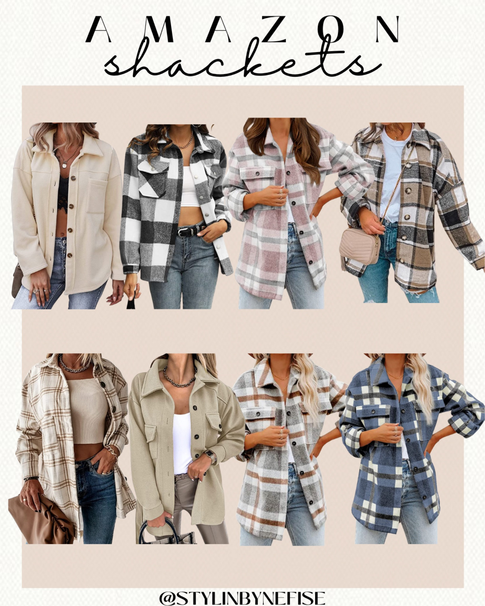 BTFBM Women's Long Sleeve Button Down Jackets Plaid Flannel Shirts Tops  Casual Lapel V Neck Oversized Shackets Blouses Top : : Clothing