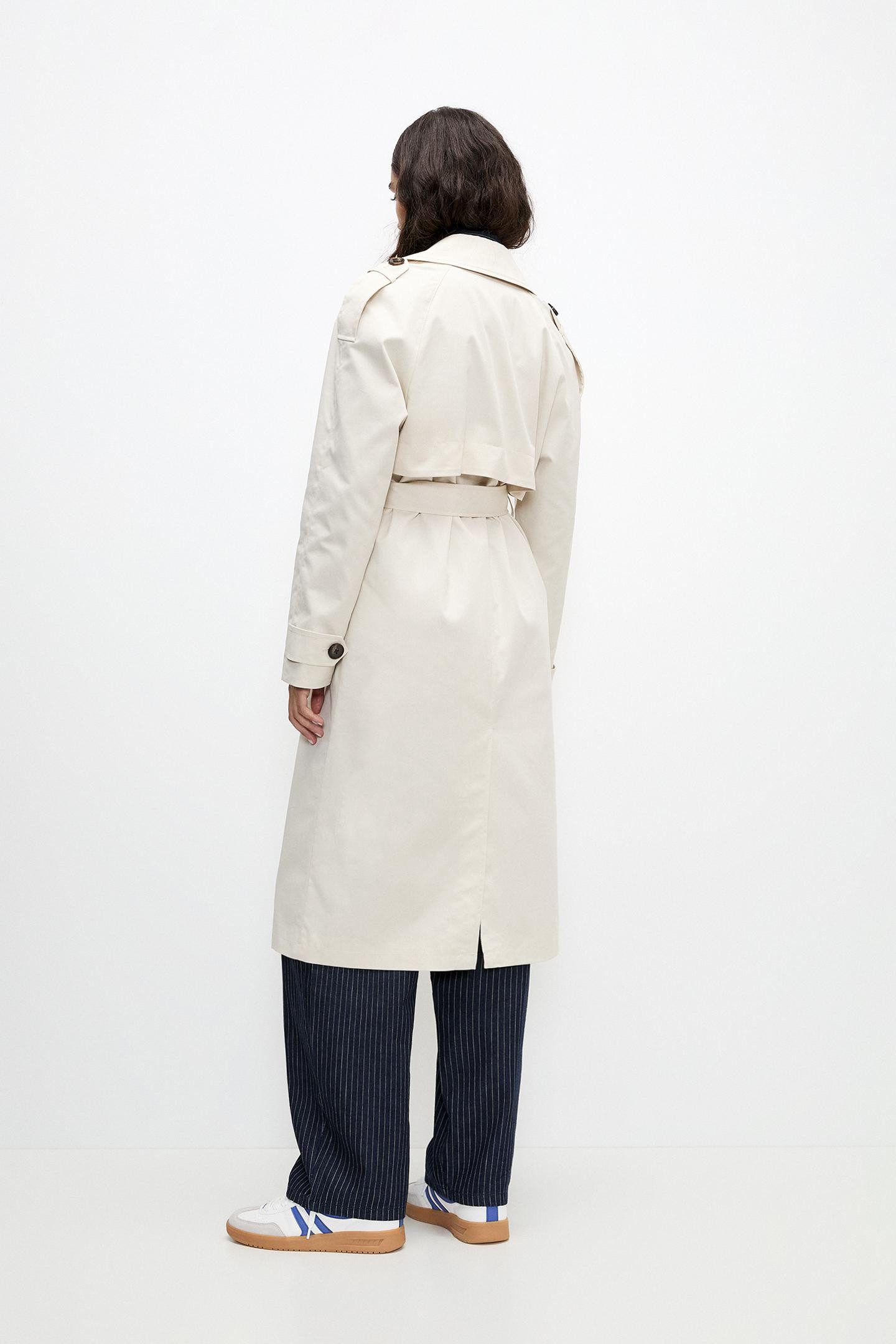 Belted trench coat | PULL and BEAR UK