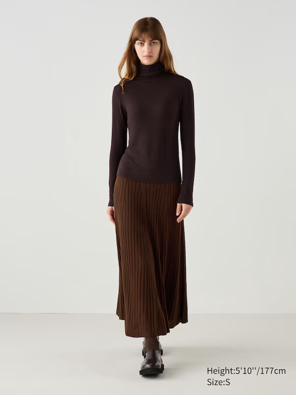 HEATTECH Cashmere Blend T-Shirt | Extra Warm | Turtleneck | UNIQLO (US)