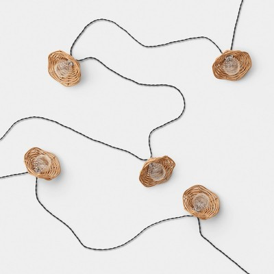 10ct LED Solar Outdoor Patio Decorative String Lights - Threshold™ designed with Studio McGee | Target