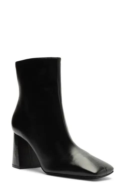 Schutz Leia Square Toe Boot in Black at Nordstrom, Size 5.5 | Nordstrom