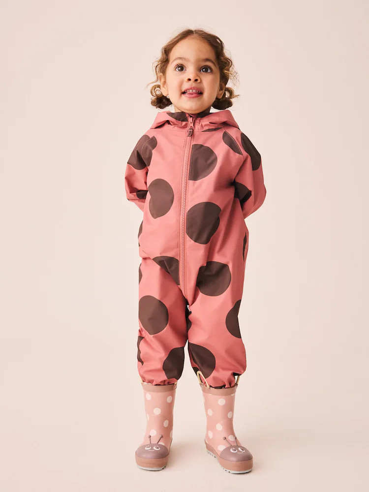 Buy Red Ladybird Waterproof Printed Puddlesuit (3mths-7yrs) from Next USA | Next US
