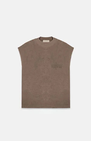 Essentials Fear Of God Kids Wood Muscle T-Shirt | PacSun | PacSun