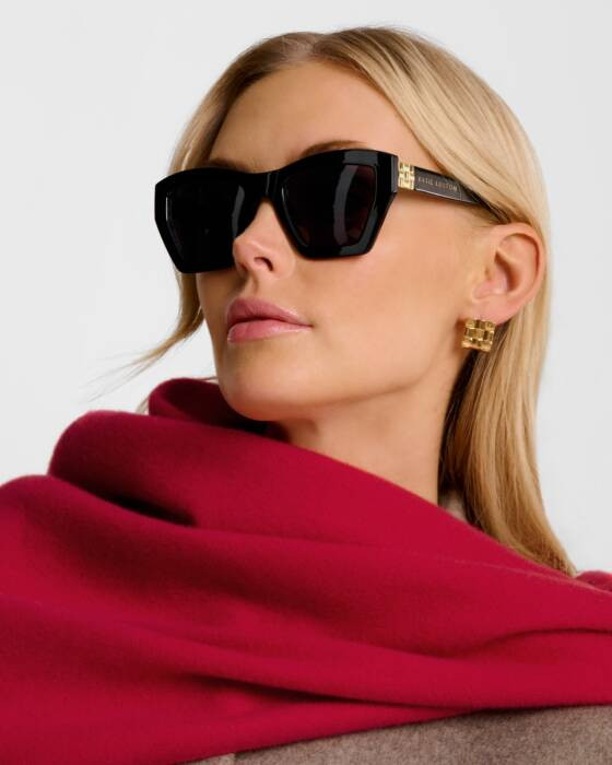 Palma Oversized Cat-Eye Sunglasses in Black | Katie Loxton Ltd. (UK)