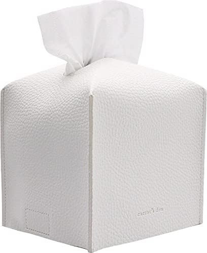 Tissue Box Cover Holder, Square with Bottom Belt by Carrot's Den - PU Leather Decorative Organize... | Amazon (US)