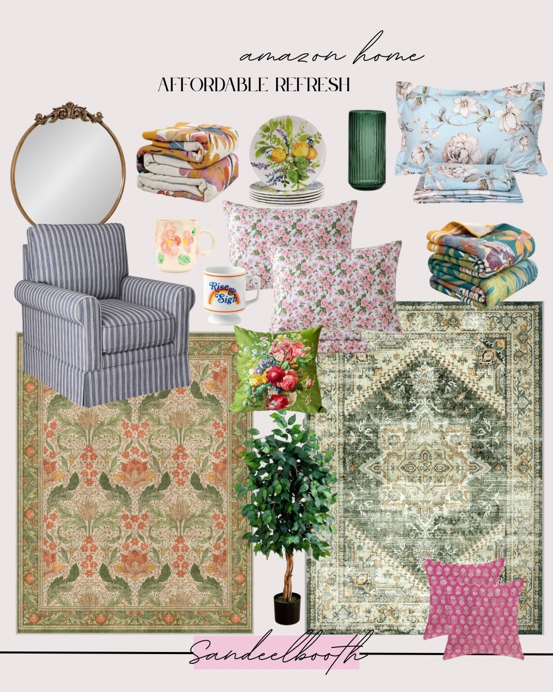 ✨ Amazon Home Finds on Sale ✨
Affordable & aesthetic—this cozy home refresh is giving floral grandmillennial meets vintage charm. From cottagecore quilts to colorful throw pillows, everything you see is budget-friendly and beautiful. Rugs, mugs, mirrors, and more—all from Amazon and all on sale!

🛋️ Shop the full home decor roundup below! ⬇️ 
#AmazonHome #HomeDecorSale #ColorfulHome #CottagecoreDecor #GrandmillennialStyle #AmazonFinds #BudgetFriendlyDecor #FloralDecor #MaximalistHome

#LTKFamily #LTKHome #LTKFindsUnder50
