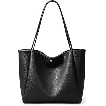 KALIDI 16L Tote Bag Vegan Leather Suede Carry All Shoulder Daily Casual Work Large Hobo Bag for W... | Amazon (US)