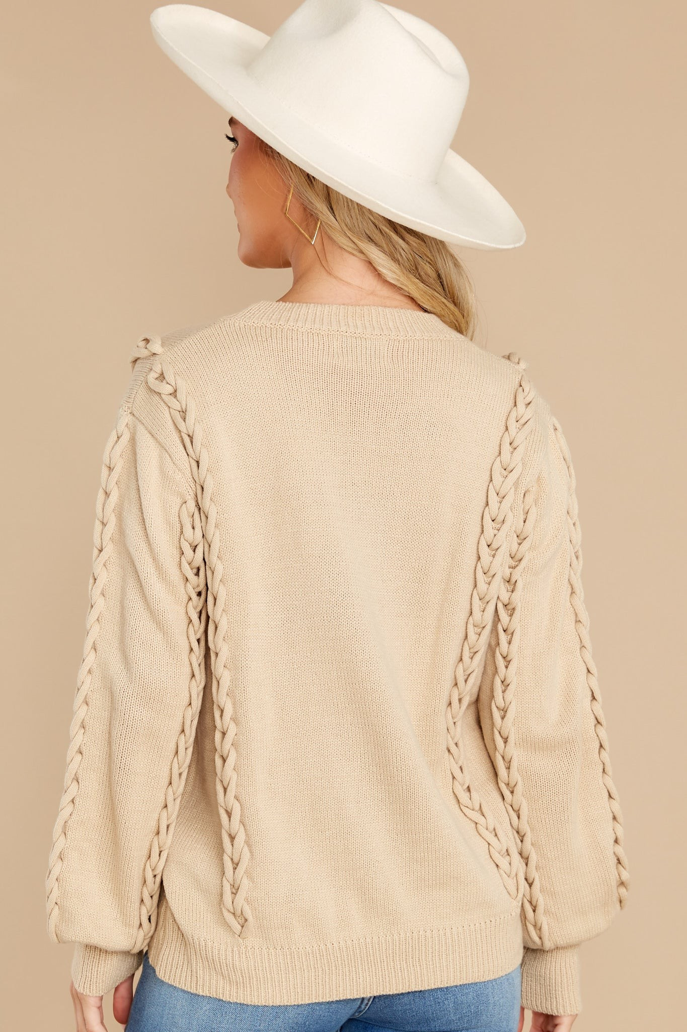 Through It All Light Taupe Sweater | Red Dress 