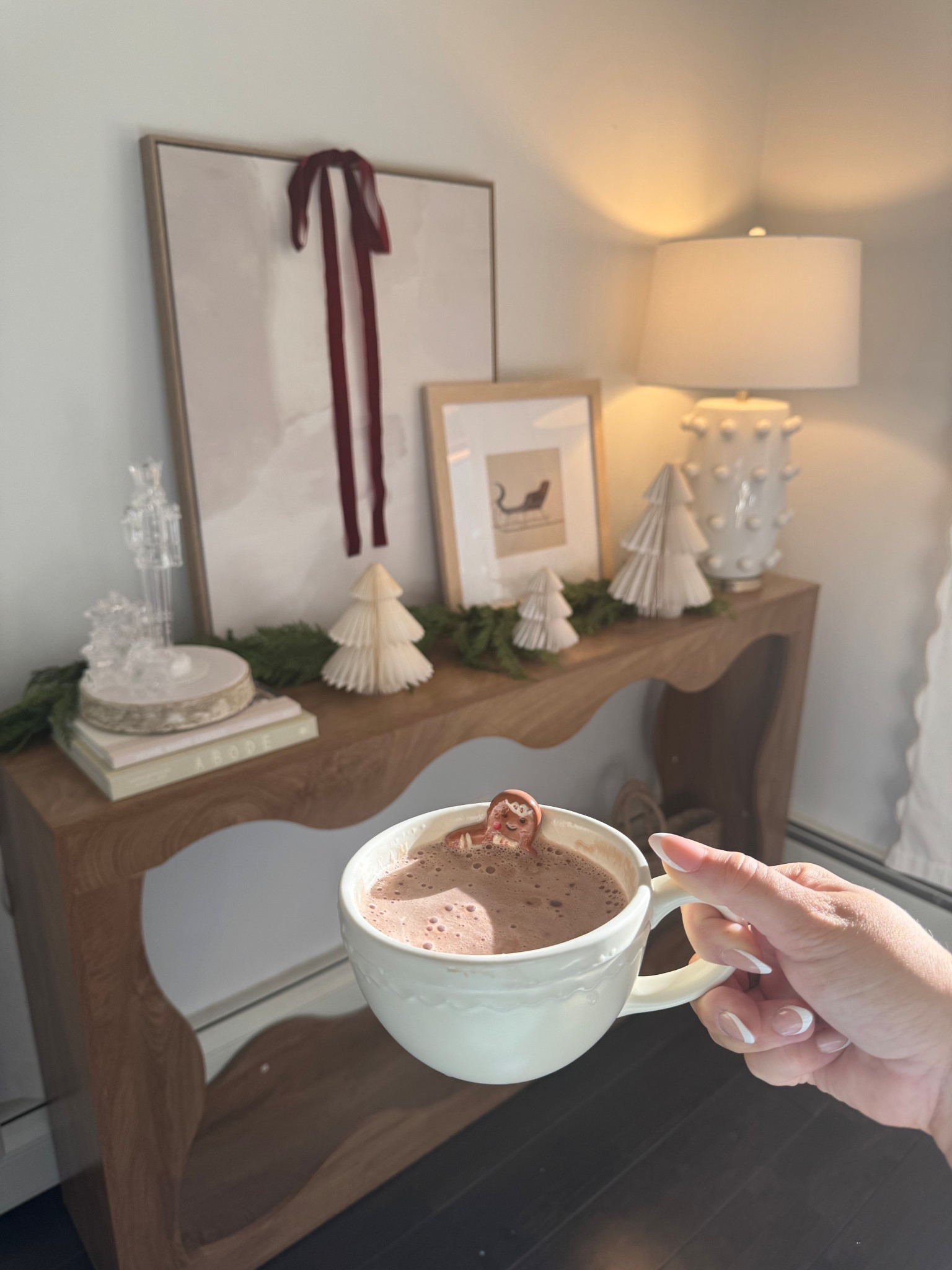 Another day, another cute Christmas coffee mug 🤎 Loving our simple entryway table decor this year

#LTKSeasonal #LTKHoliday #LTKGiftGuide