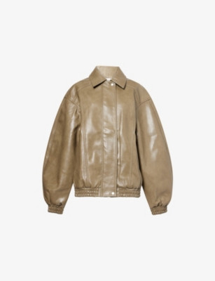 Prescott Relaxed-Fit Faux-Leather Jacket | Selfridges