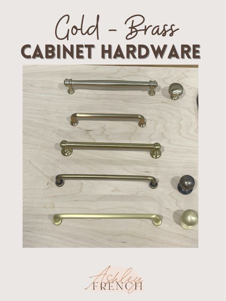 Brass and gold kitchen cabinets pulls, knobs, and hardware  

#LTKhome