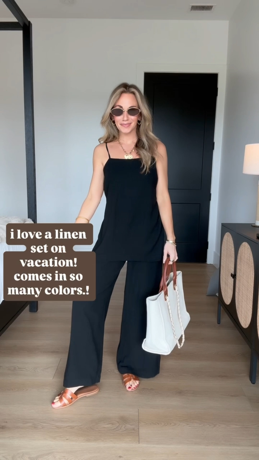 Amazon linen two piece set! This is such a comfortable outfit for vacation, and perfect for spring transition! // I’m 5’3 for reference wearing a size xs. Sandals run tts.

#LTKSeasonal #LTKootd #LTKgrwm