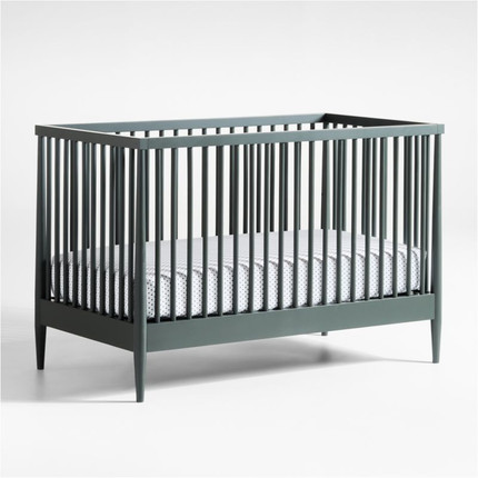 Click for more info about Hampshire Olive Green Wood Convertible Baby Crib + Reviews | Crate & Kids