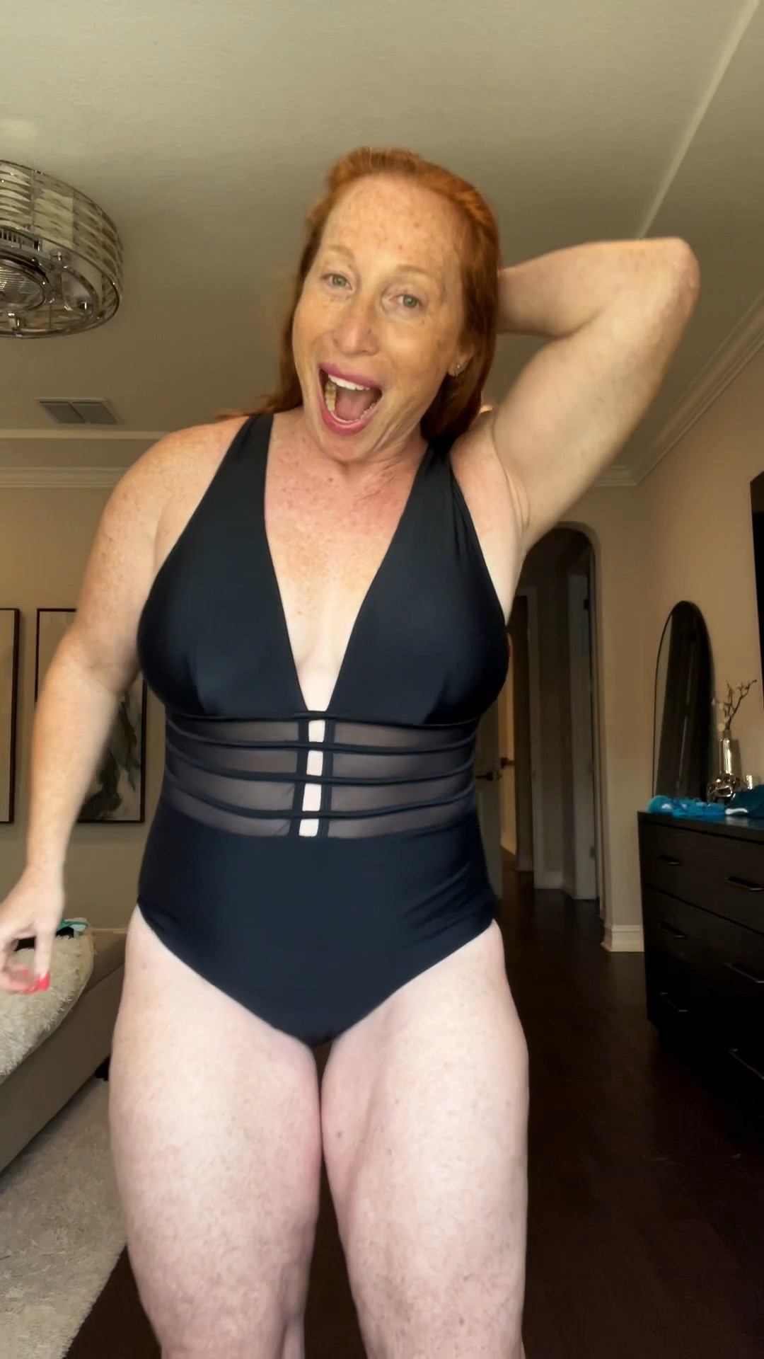 Let’s find swimsuits that fit our bodies rather than trying to make our bodies fit the swimsuits! Trying on swimsuits can bring out the most negative self talk…but NOT today satan!!!!!!! Wearing an XL in each suit!

#LTKWatchNow #LTKMidsize #LTKSwim