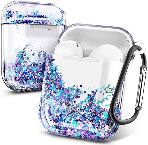 E-Began Glitter Liquid Case Designed for Airpods, Sparkle Flowing Floating Quicksand, Durable Gir... | Amazon (US)