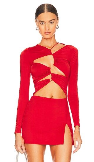 Brami Bodysuit in True Red | Revolve Clothing (Global)
