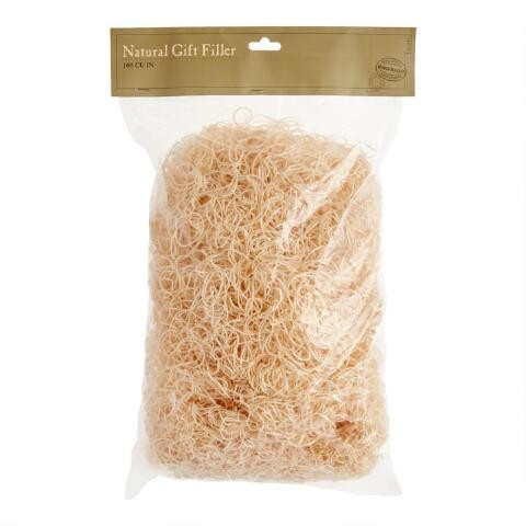 Small Natural Excelsior Basket Filler Set Of 2 | World Market