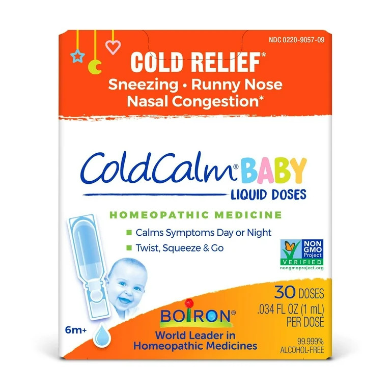 Boiron ColdCalm Baby Liquid Dose. Homeopathic Medicine for Cold Relief, Sneezing, Runny Nose, 30 ... | Walmart (US)