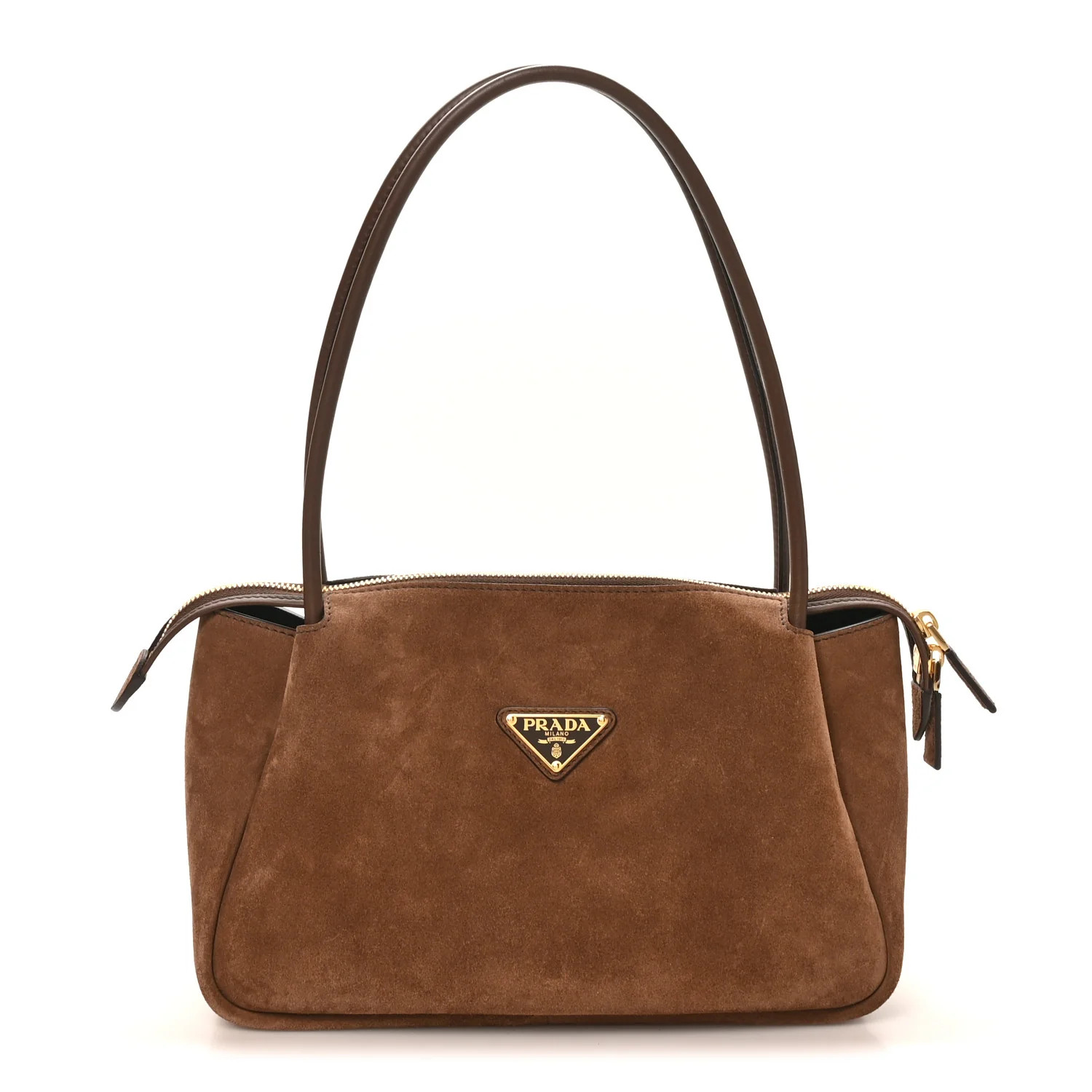 Prada Camoscio Medium Darling Shoulder Bag Cocoa Brown 1909705 | FASHIONPHILE (US)