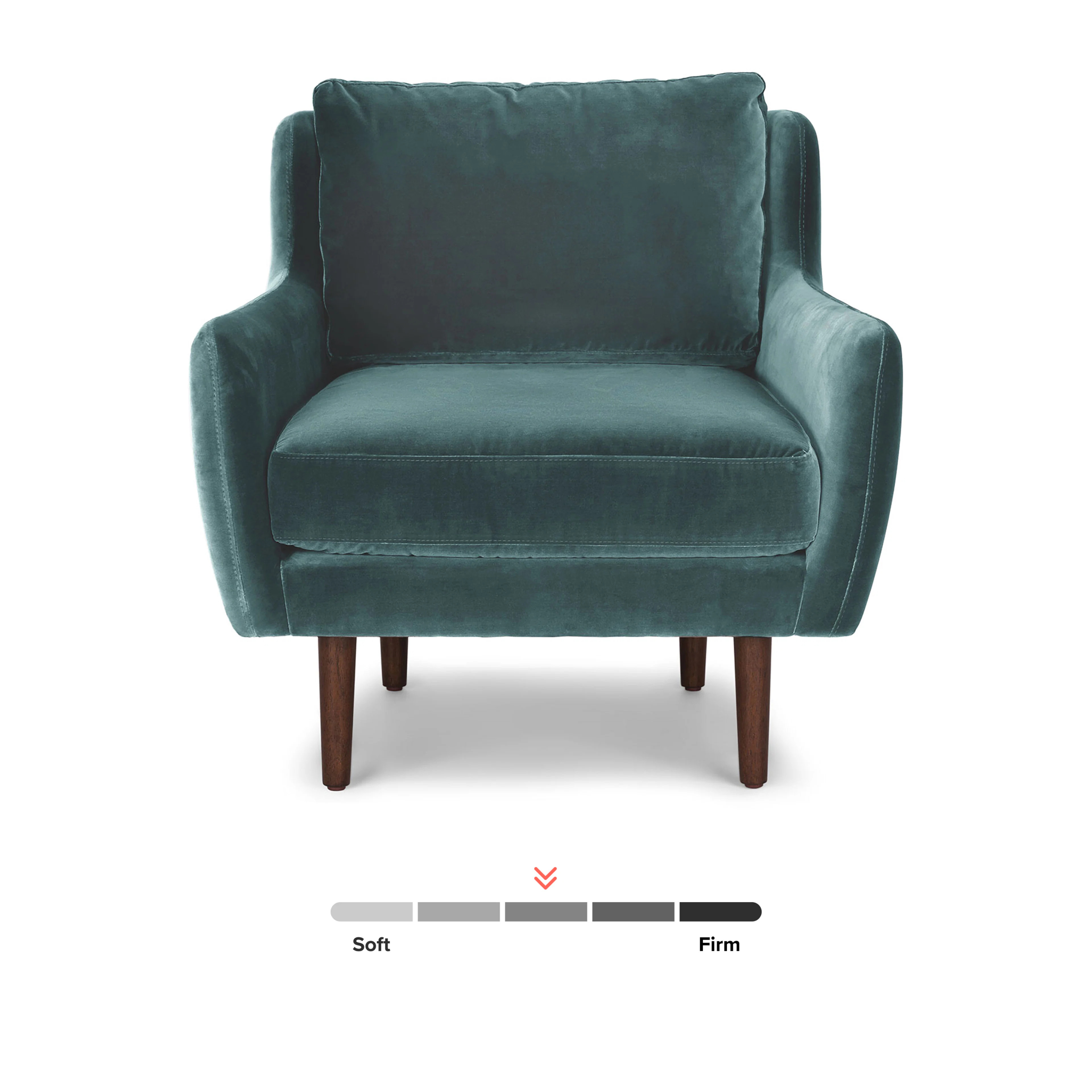 Matrix 30.5" Velvet Lounge Chair - Pacific Blue | Article