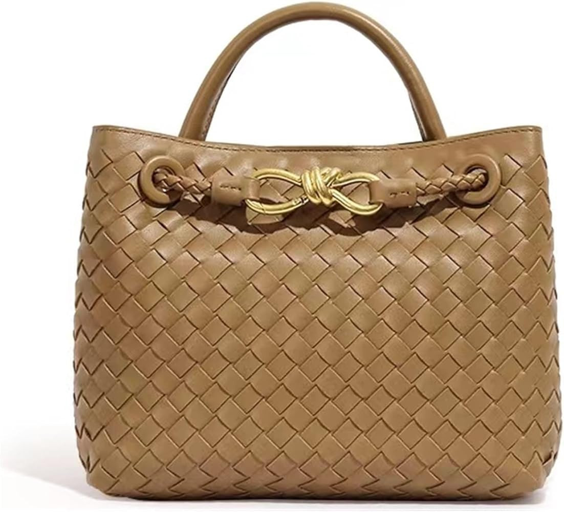 YVML Woven Bags for Women Bowknot Small Tote Hobo Crossbody Bags PU Leather Handwoven Satchel Wov... | Amazon (US)