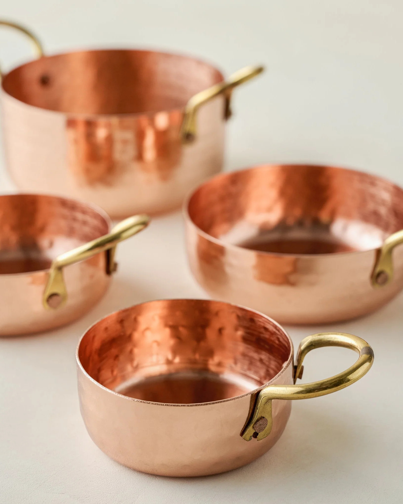 Hammered Copper & Gold Measuring Cups | Magnolia