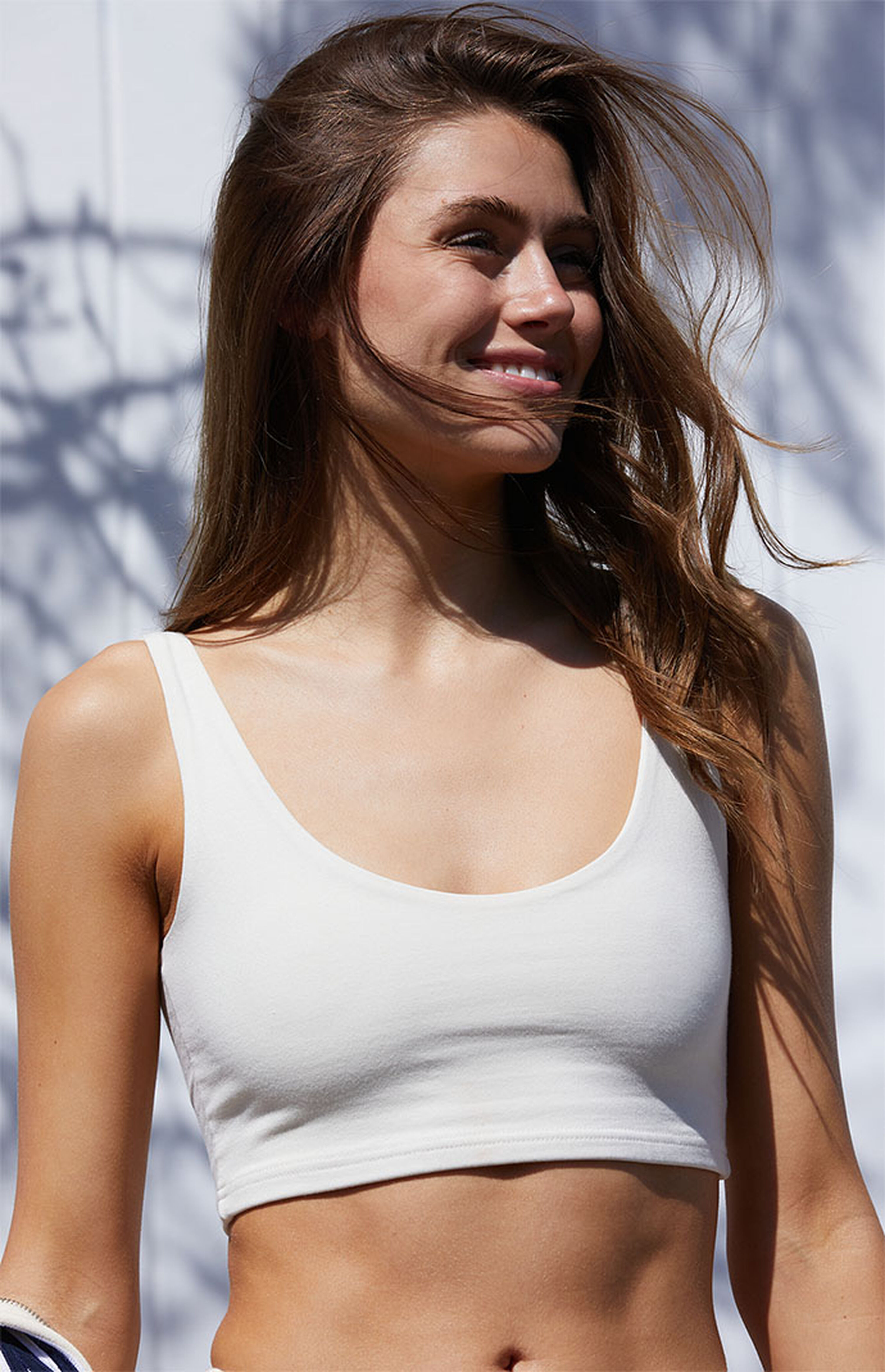 John Galt Off White Lydia Tank Top | PacSun