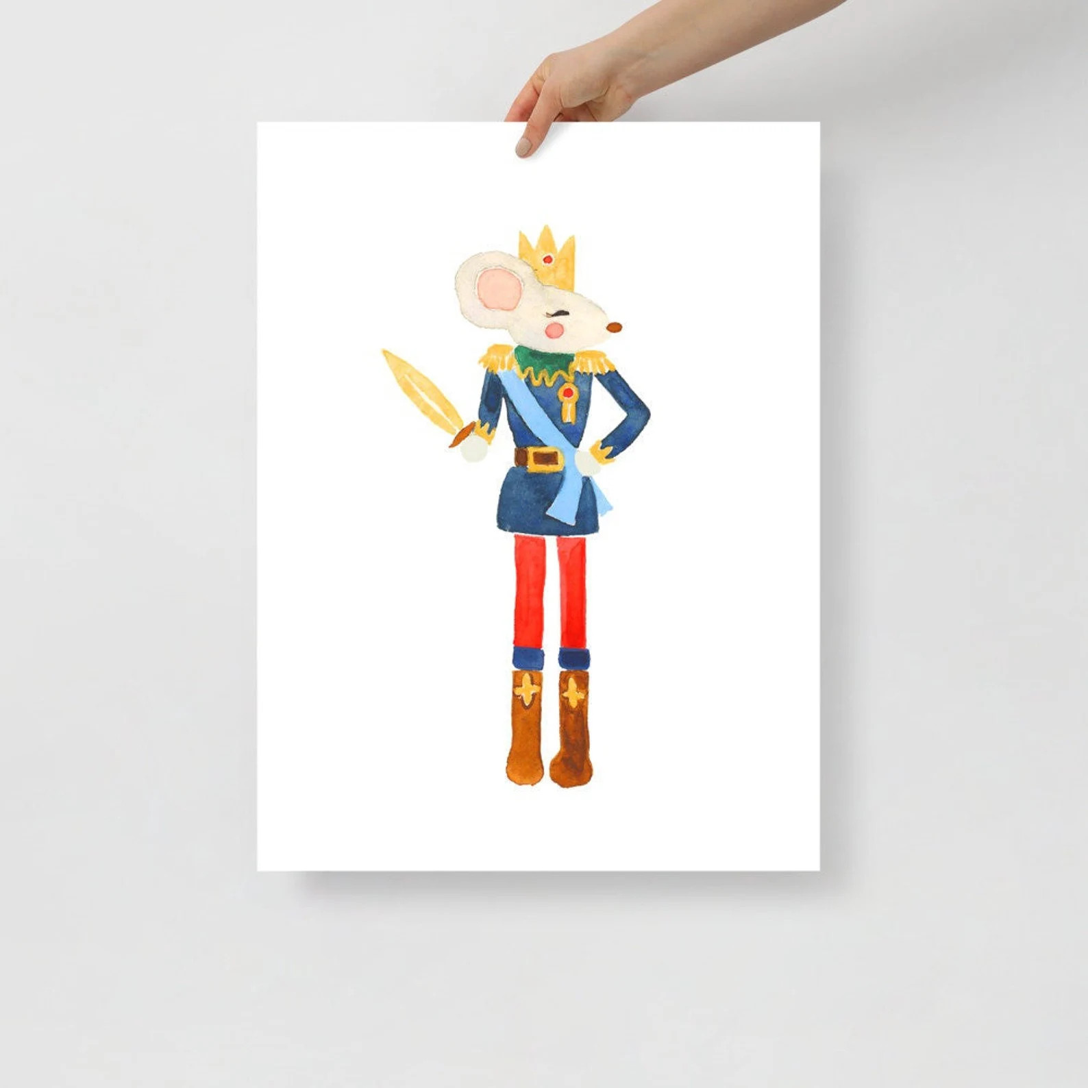 The Nutcracker Mouse King Watercolor Art Print | Etsy (US)