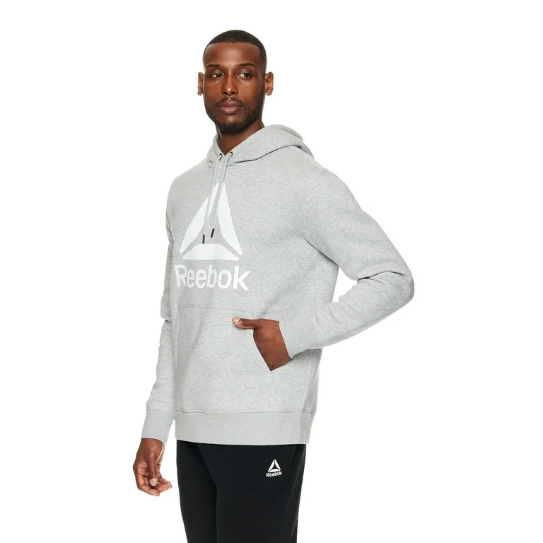 Reebok Men's Delta Logo Fleece Hoodie, Sizes S-XL | Walmart (US)