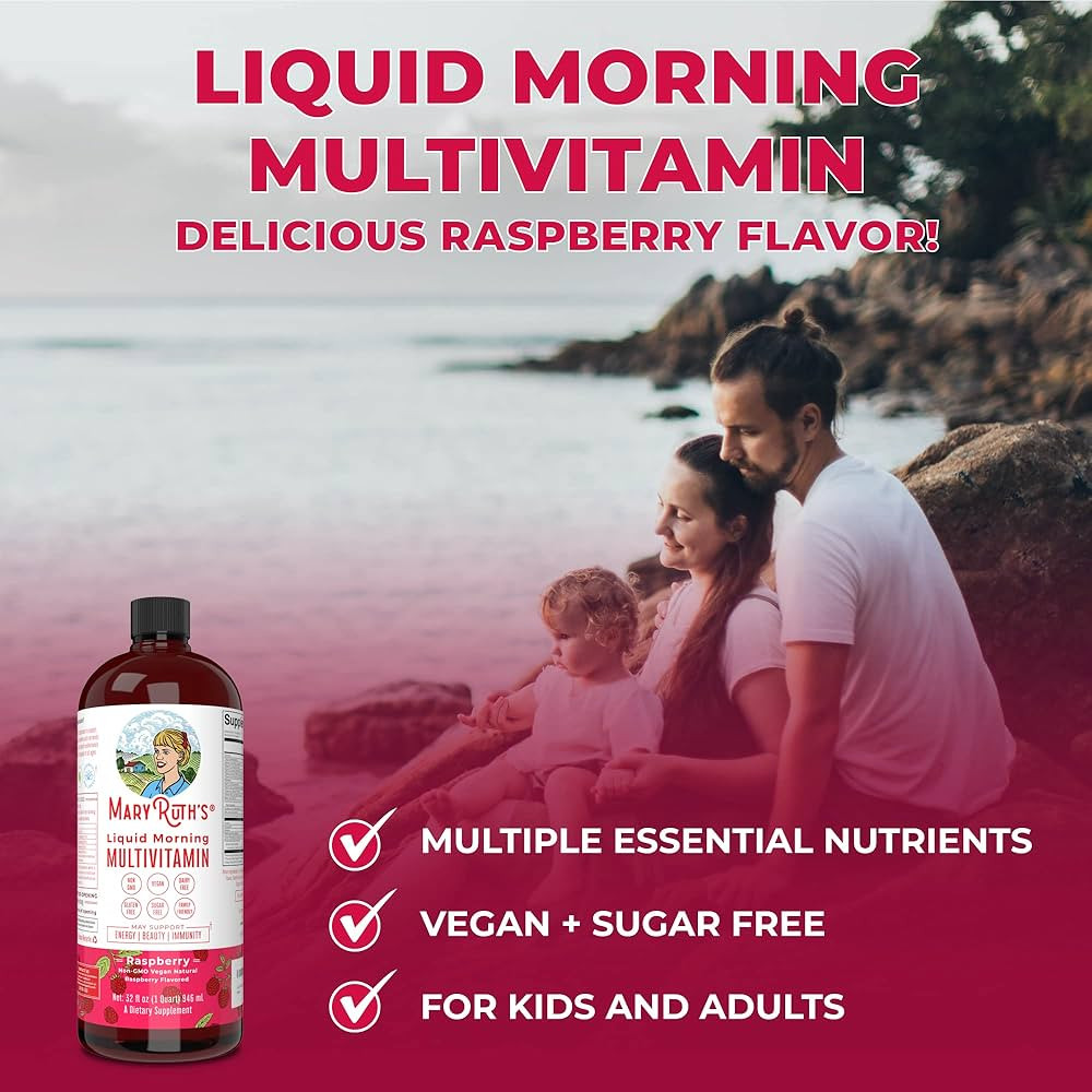 Multivitamin Multimineral for Women Men & Kids by MaryRuth's | No Added Sugar | Vegan Liquid Vita... | Amazon (US)
