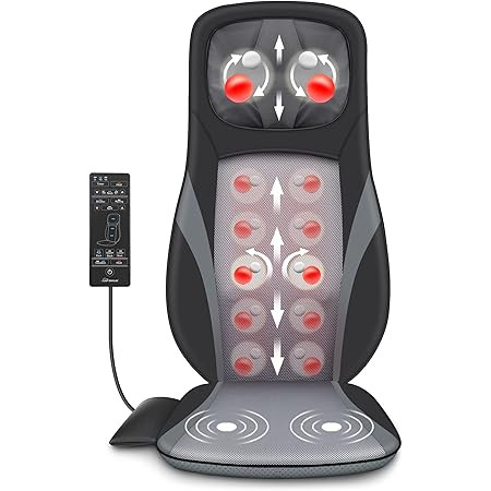 Snailax Shiatsu Massage Cushion with Heat Massage Chair Pad Kneading Back Massager for Home Offic... | Amazon (US)