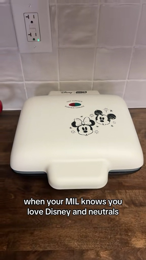 Disney waffle maker 

#LTKfoodie #LTKHome #LTKGiftGuide