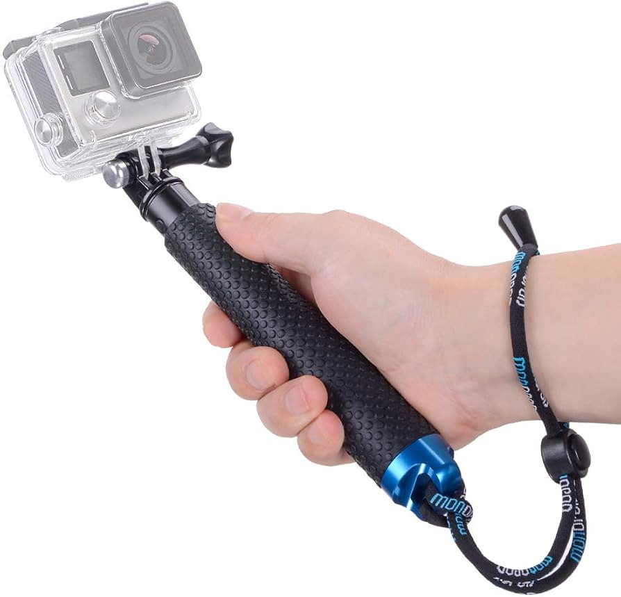 19'' Extension Selfie Stick, Portable Hand Grip Waterproof Handheld Monopod Adjustable Pole Compa... | Amazon (US)
