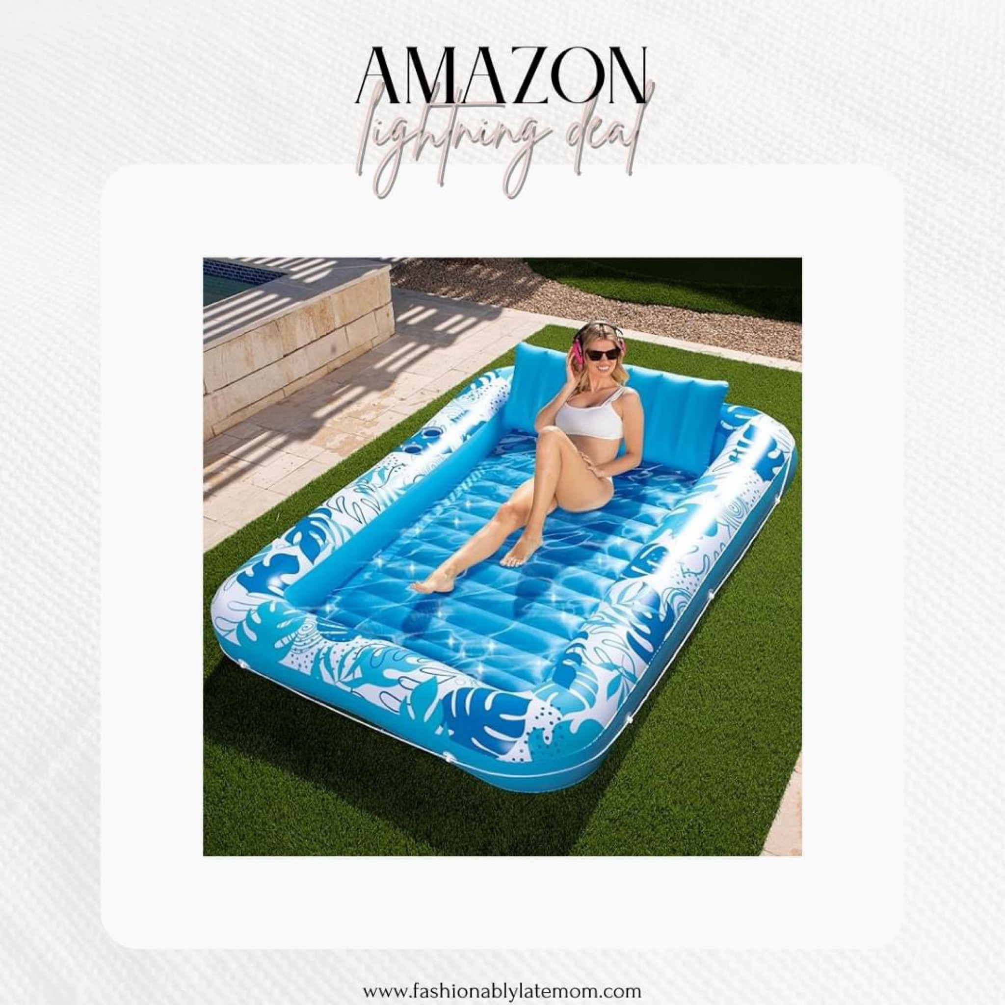 Amazon tanning pool
Fashionablylatemom 
Fashionably late mom 
