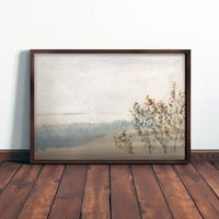 Minimal Neutral Landscape Painting Wall Art Framed Vintage Decor Rustic Historical Housewarming Gift Or New Home Ls156 | Etsy (US)