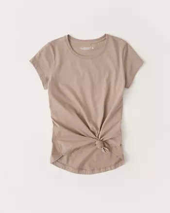 Knotted Crew Tee | Abercrombie & Fitch US & UK