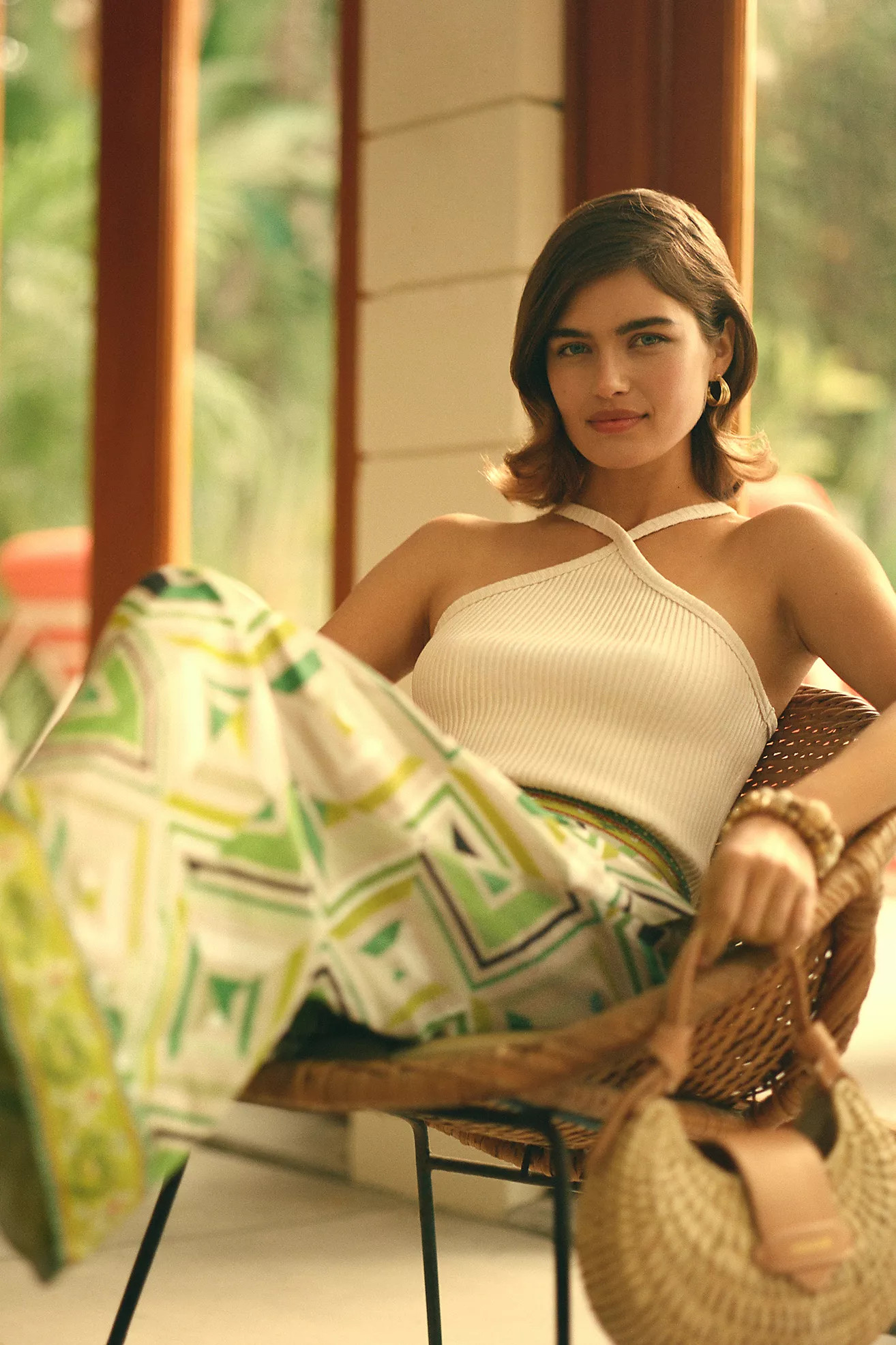 T.La Ribbed Halter Tank | Anthropologie (US)