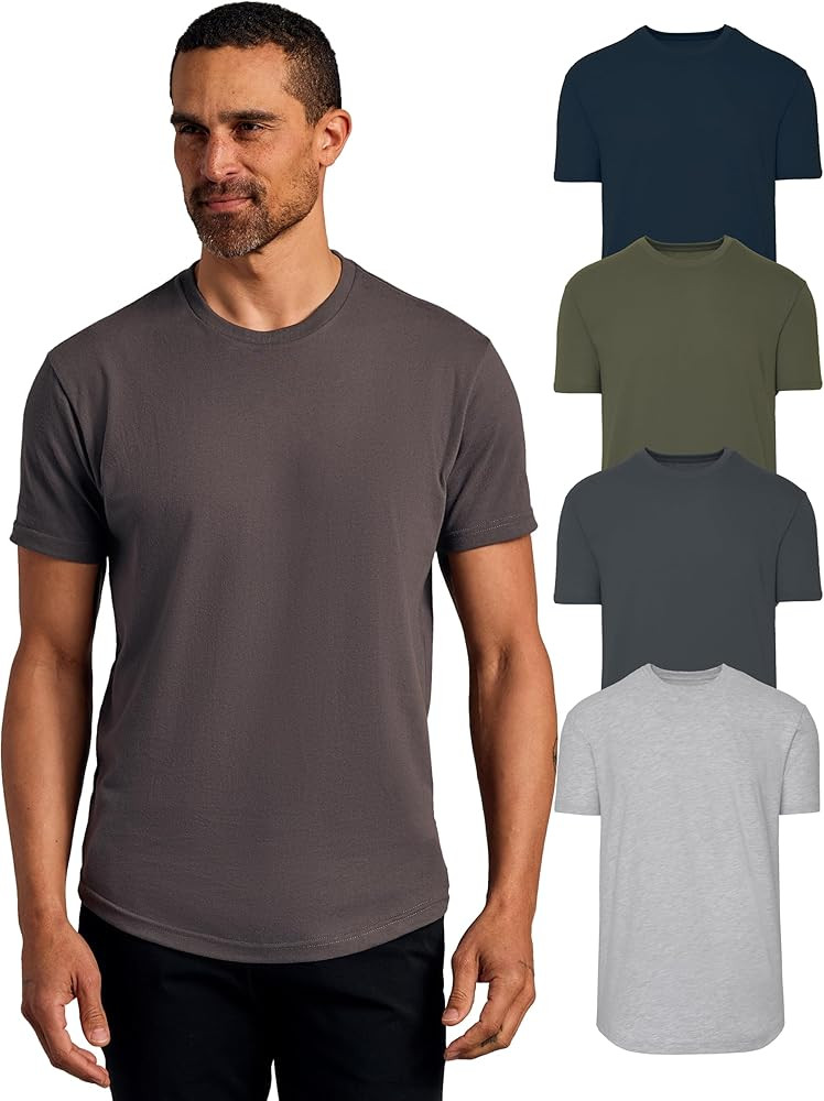 True Classic Mens T-Shirts – Curved Hem Tee Mens, Hipster Shirts for Men, Long Tail T Shirts fo... | Amazon (US)