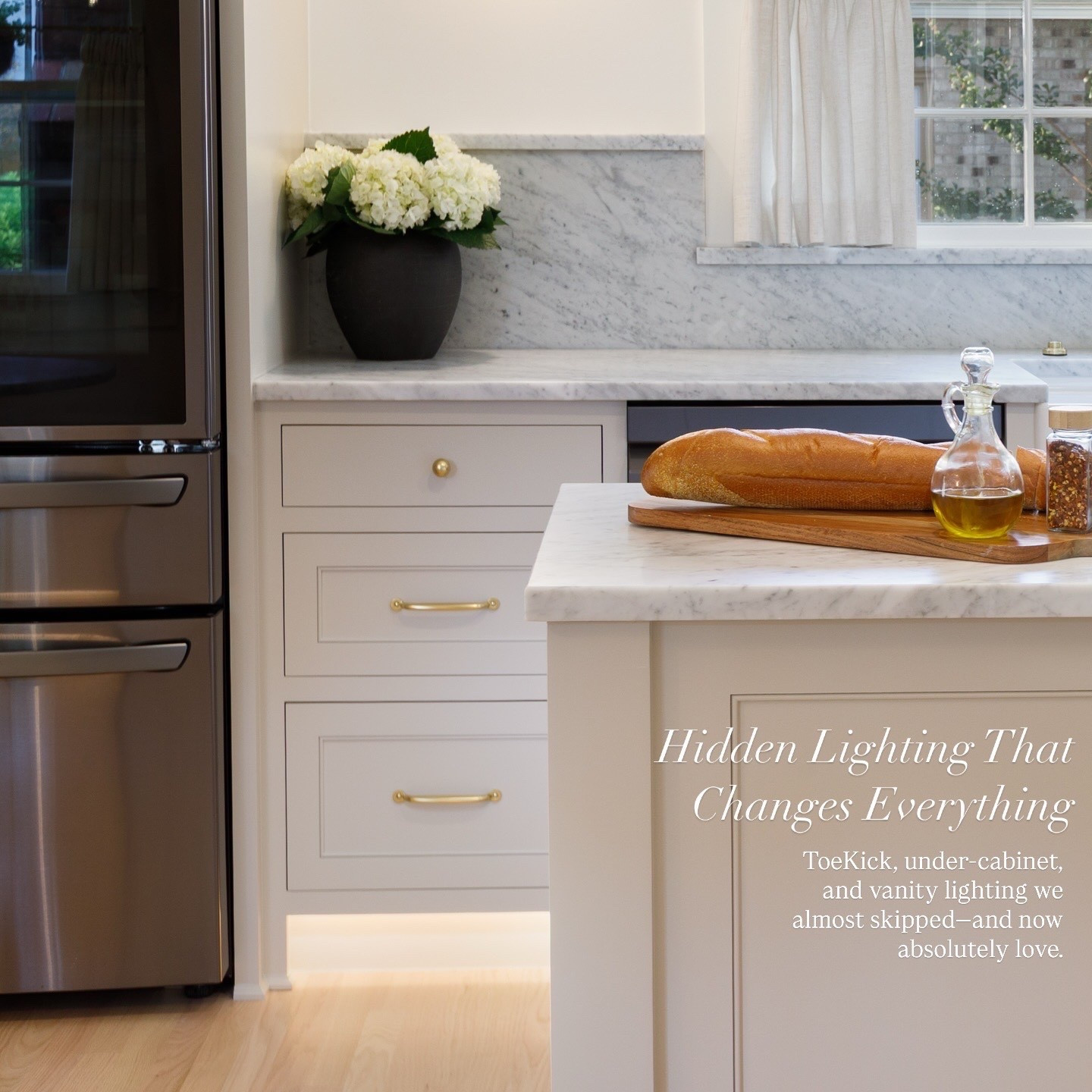 Under cabinet lighting is no longer limited to upper cabinets. Think outside of the box and add them to your to kicks in the kitchen and bathroom - put them on a motion sensor and it will change the way you do life in your space. 

#LTKSaleAlert #LTKFindsUnder50 #LTKHome