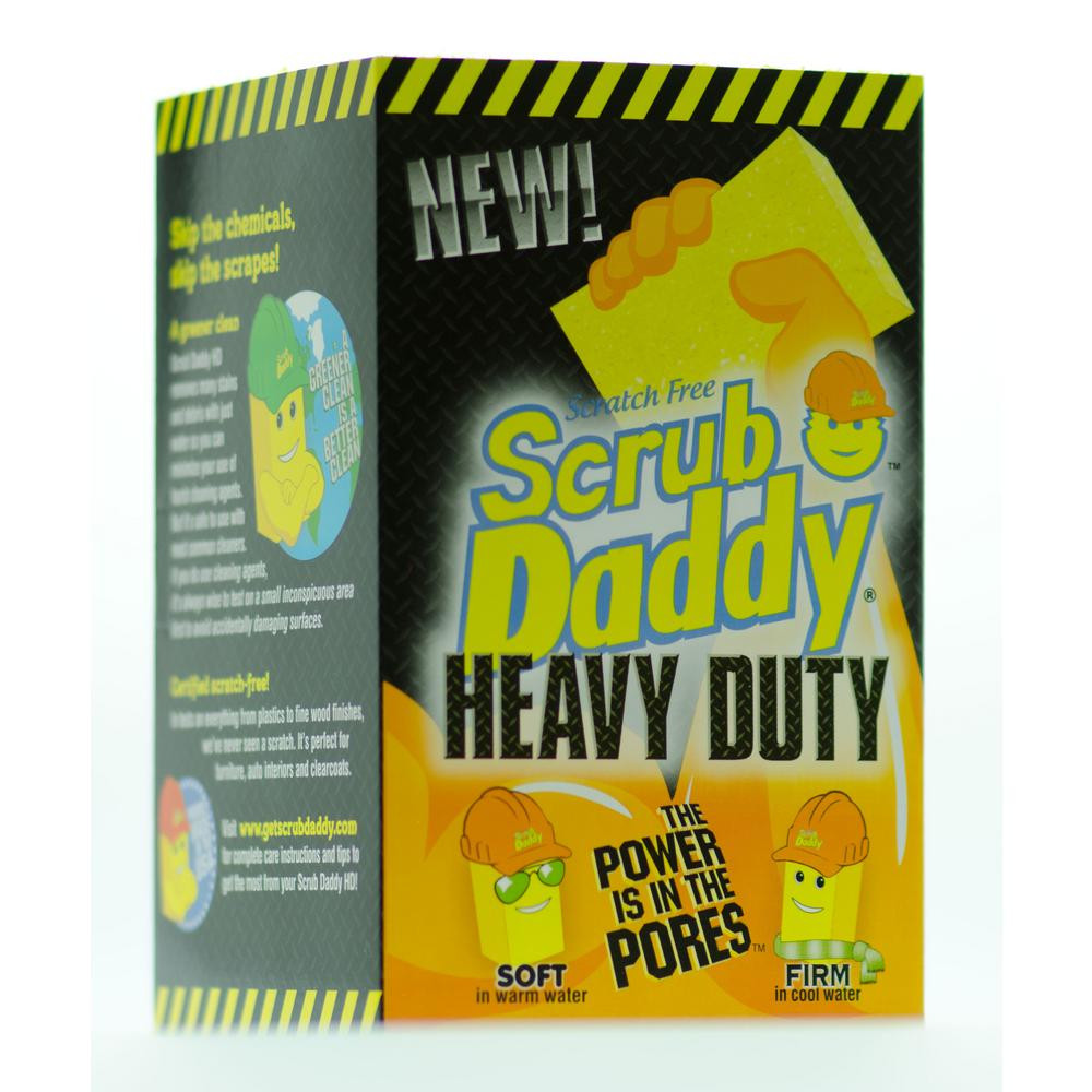 Scrub Daddy Heavy Duty Scrubber, Sponge, Yellow | The Home Depot