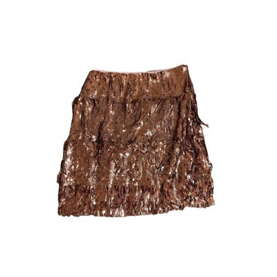 Anthropologie Maeve copper sequin fringe skirts 6 NWT  | eBay | eBay US